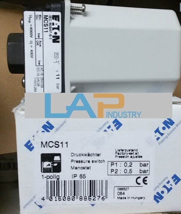 1PCS Moeller MCS11 Pressure Switch - 11bar Capacity - MOELLER