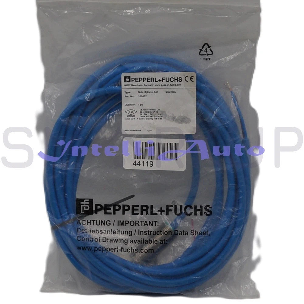 PEPPERL FUCHS NJ5-18GM-N-5M Inductive Proximity Sensor