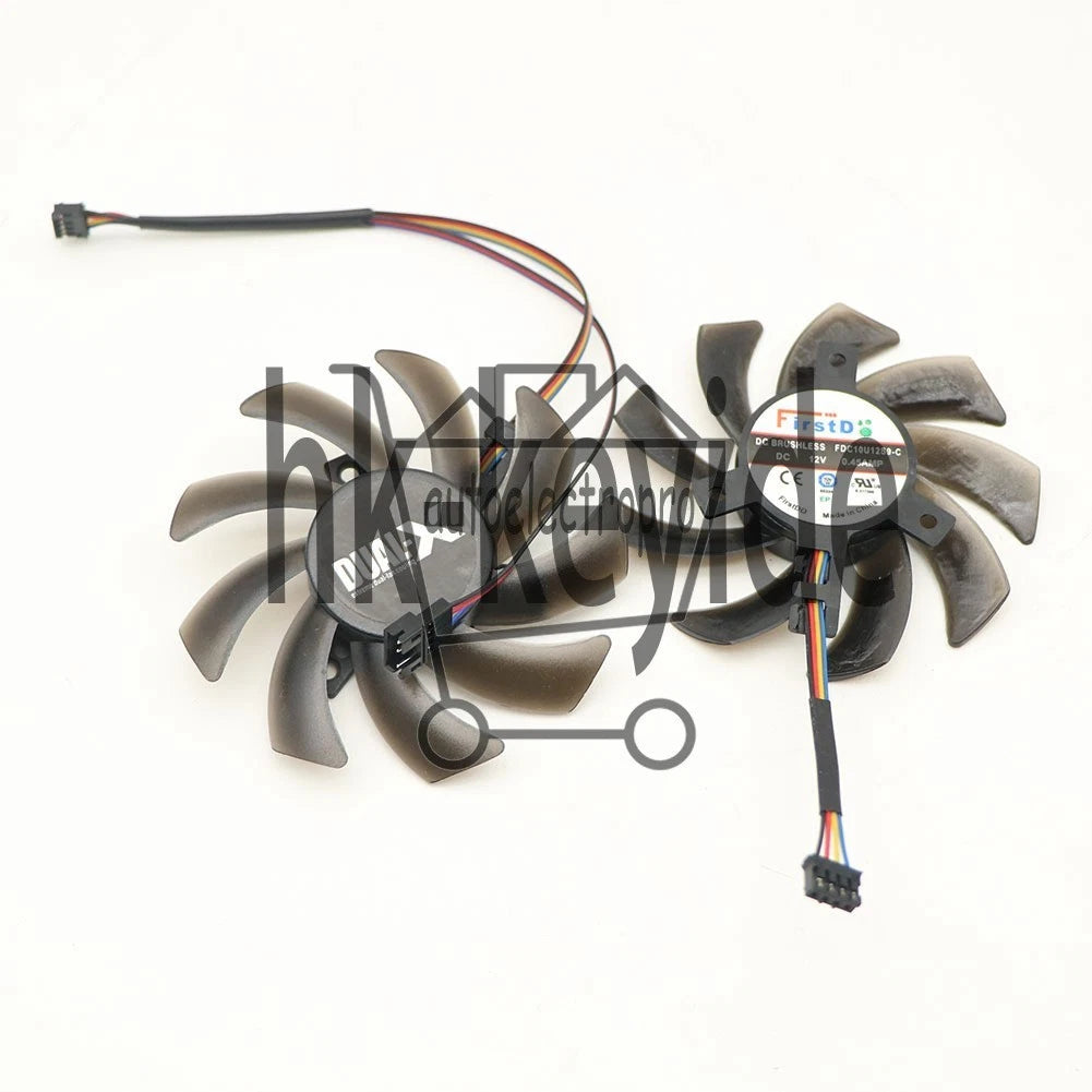 1 set For Sapphire AMD HD7970 HD7950 HD7870 HD7850 Dual-X Fan Replacement 40mm