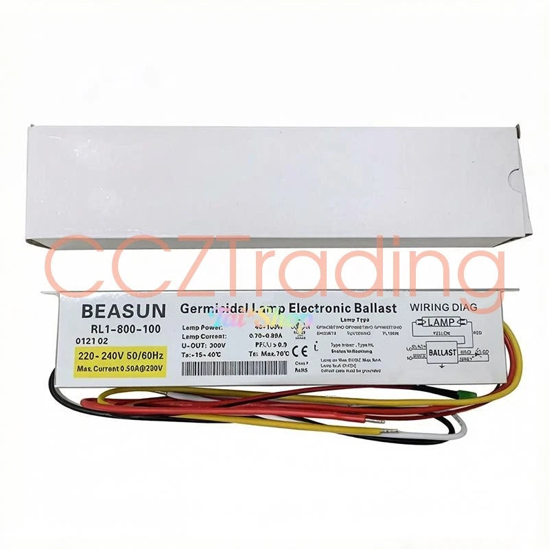 1 Pc. RL1-800-100 Germicidal UV Lamp Electronic Ballast 220-240V 40-100W