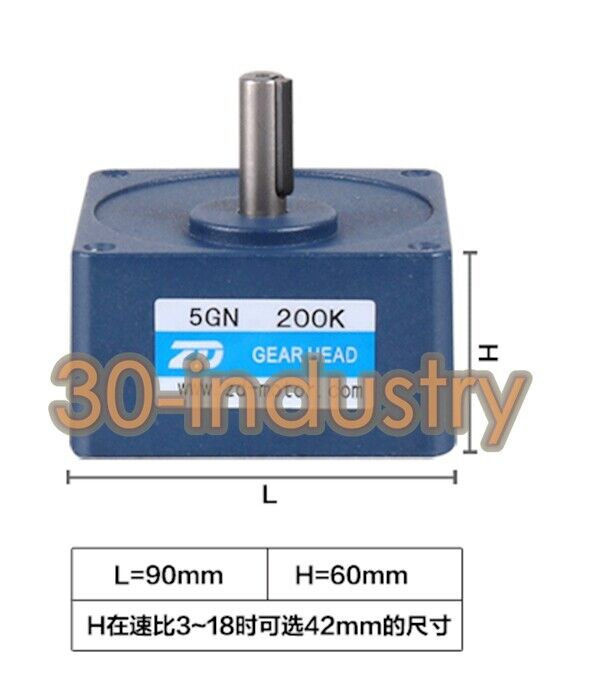 ZD 5GN Gear Reducer Motor for 150K to 750K Applications - KOEED