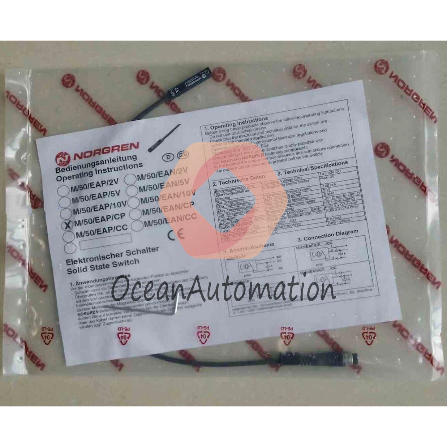 1PC NORGREN Sensor M/50/EAP/CP Fast Delivery