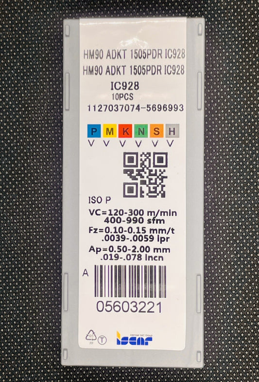 ISCAR ADKT 1505 PDR IC928 CNC Carbide Inserts ADKT 1505PDR (10 PCS)