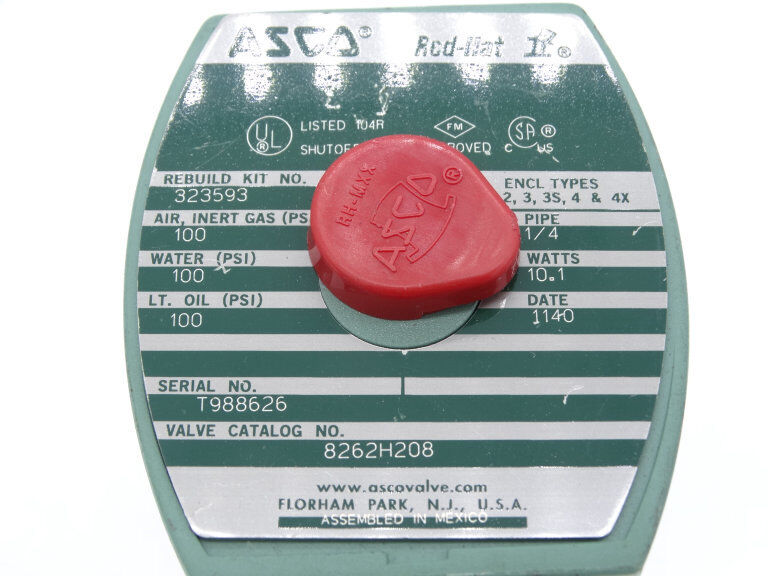 ASCO 8262H208AC120/60,110/50D VALVE - High-Performance Flow Control Component - ASCO