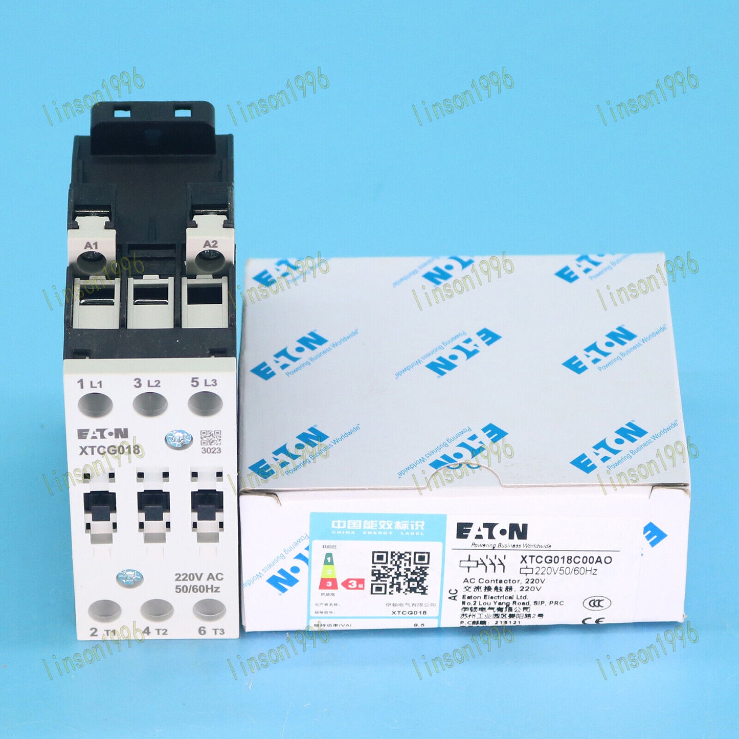 1PC Eaton XTCG018C00AO AC220V 18A Contactor - EATON