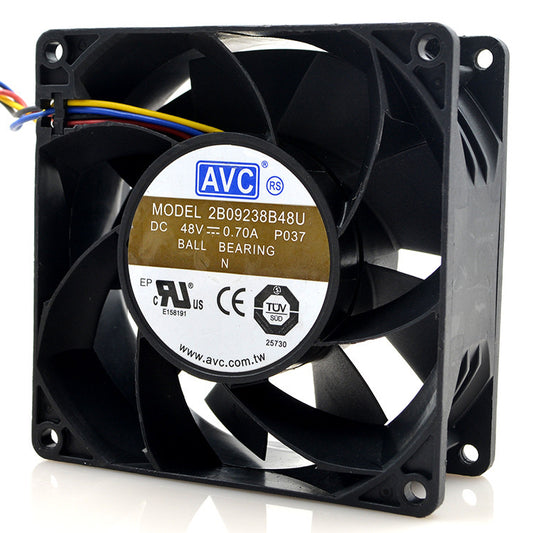 AVC 2B09238B48U 9038 48V 0.70A 9CM 4-wire large air volume inverter fan
