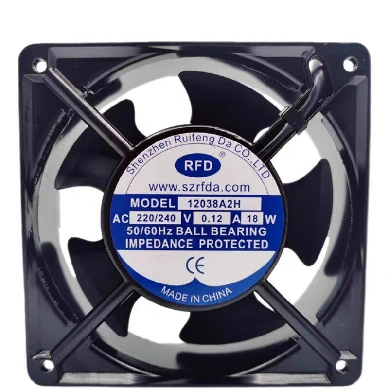 RFD 12038A2H AC220/240V 0.12A 18W 12CM Axial Cooling Fan