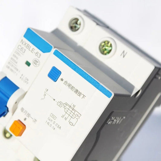 1PCS For CHINT residual current operated circuit breaker NXBLE-63 C63 2P 63A