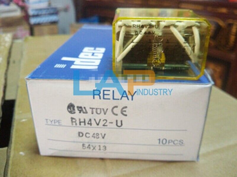 Idec Relay RH4V2-U DC48V - 10 Pack of 14 Feet with 4 Open/4 Closed - IDEC
