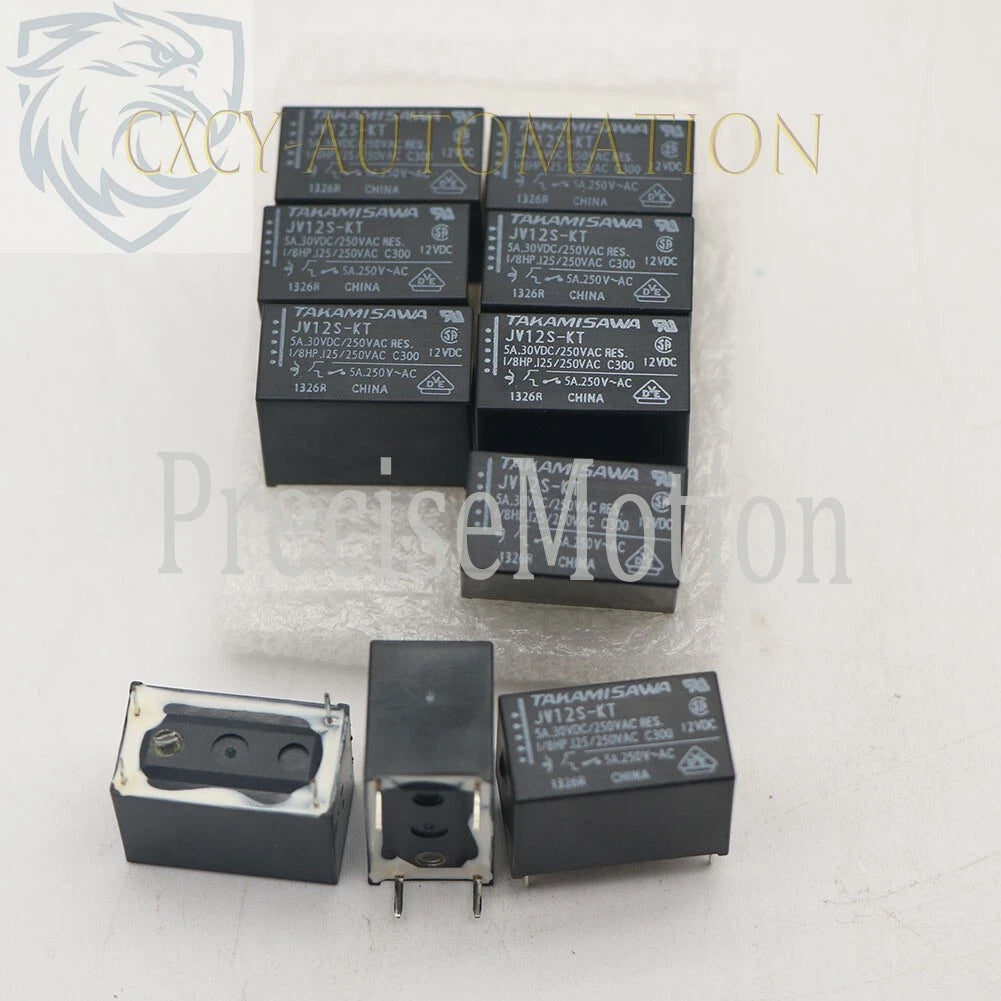 10PC TAKAMISAWA JV12S-KT 12VDC Power Relay 4Pins