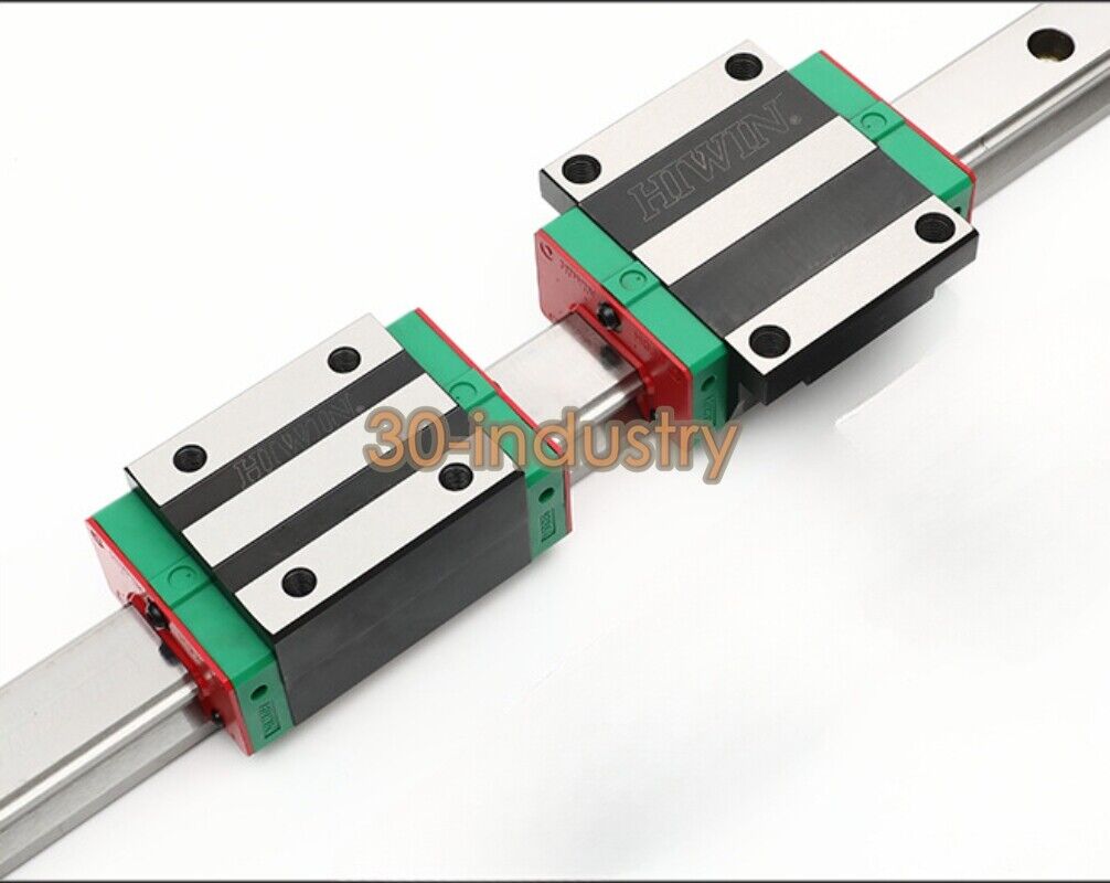 HIWIN HGR-35 Linear Rail 760mm with 2 HGW-35HC Block Guide Sliders - HIWIN