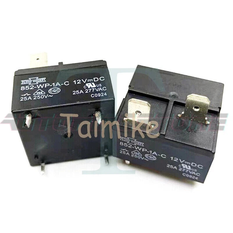 10PCS SONG CHUAN 852-WP-1A-C 12VDC Power Relay 4Pin 25A 250V~