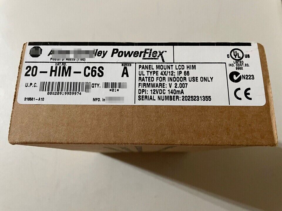 Allen-Bradley 20-HIM-C6S New in Box Panel Mount LCD HIM Module - ALLEN-BRADLEY