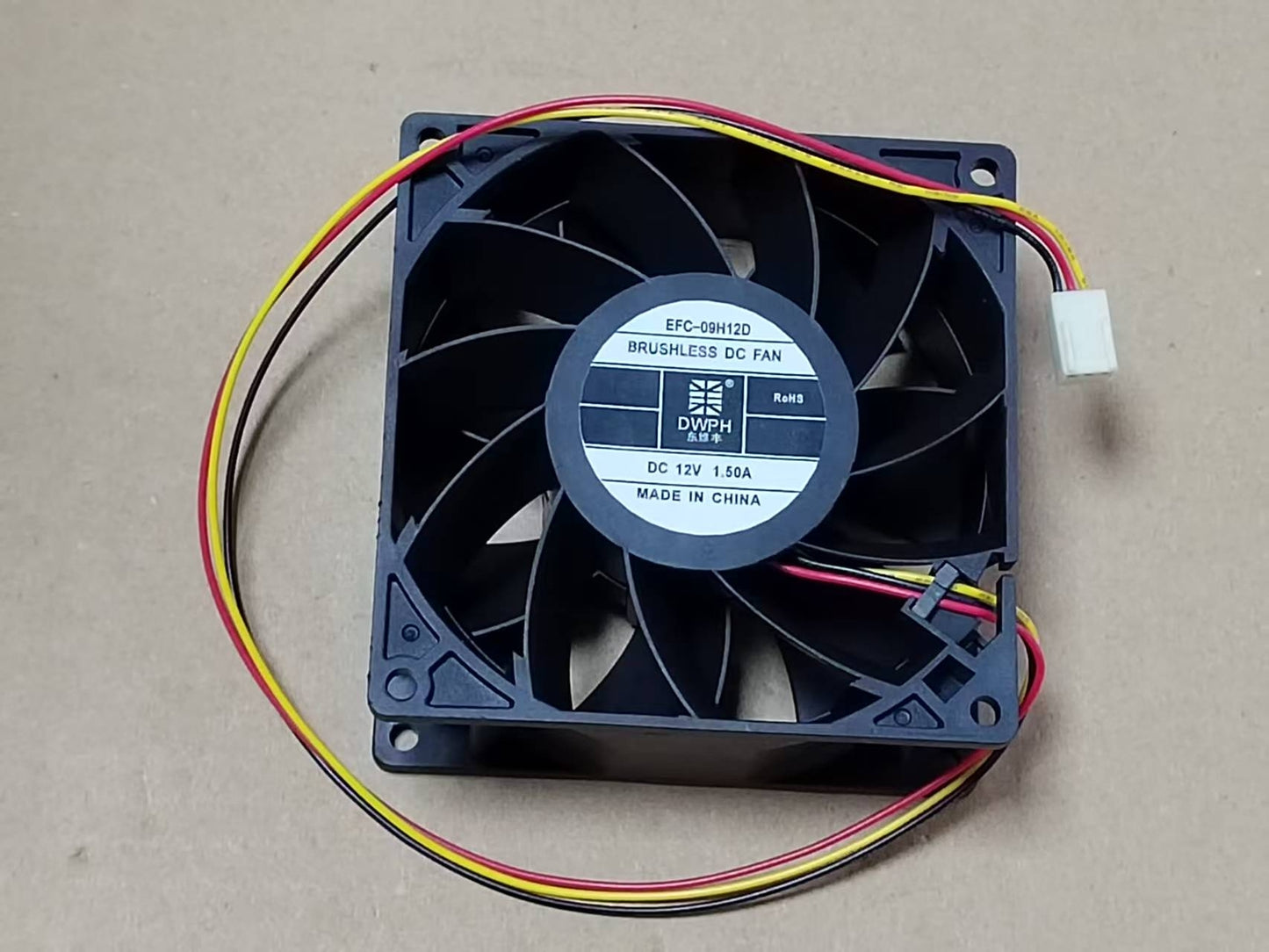 new DWPH EFC-09H12D 9238 12V 1.50A 3-wire cooling fan