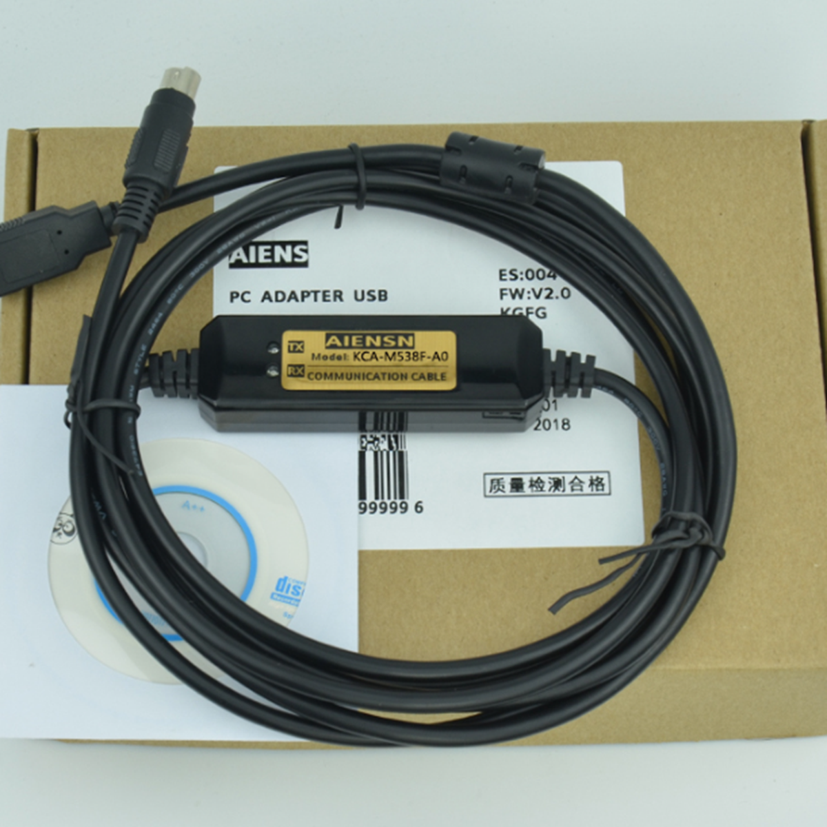 KCA-M538F-A0 Programming Cable 5V 1A 1000m 20°C-85°C - KCA