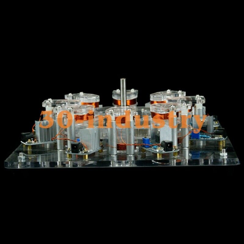 8-Coil High-Power Ironless Generator with 12V Output and 8mm Shaft - PLUMLINE