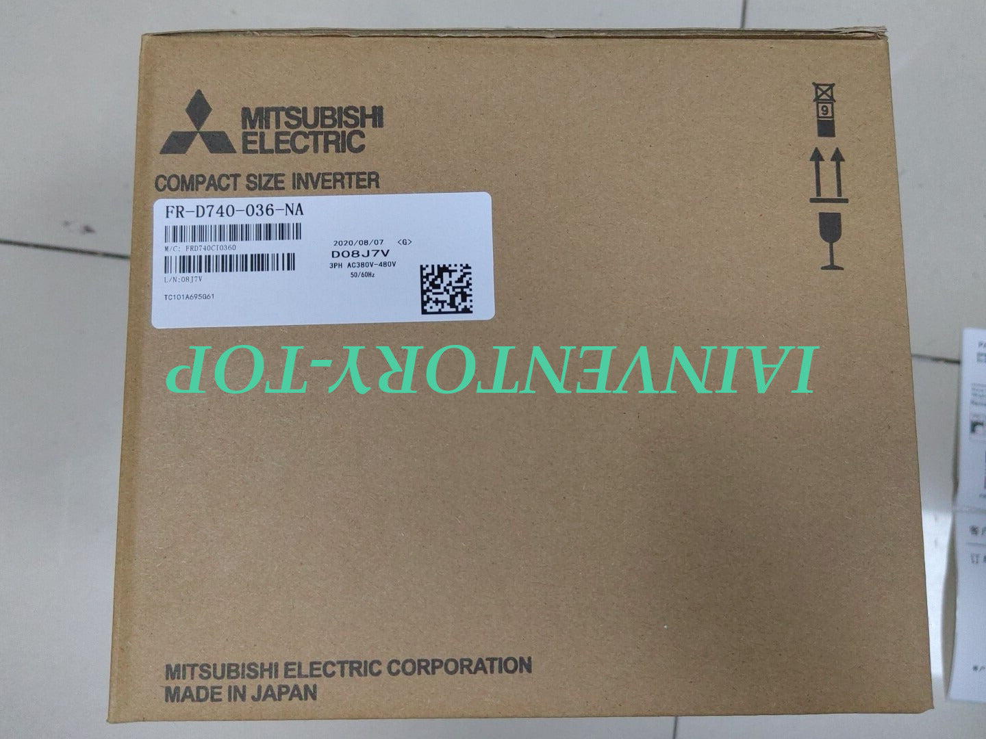 Mitsubishi Mitsubishi FR-D740-036-NA 1-Phase AC VFD 480VAC 2HP Small Appliance Controller - MITSUBISHI