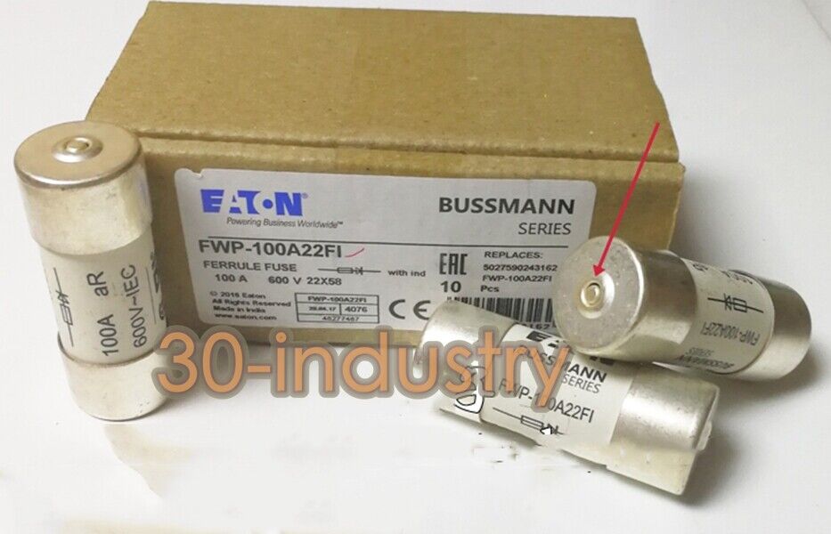 10pcs Bussmann FWP-100A22FI 100A 700V 22x58mm Fuse Set - BUSSMANN