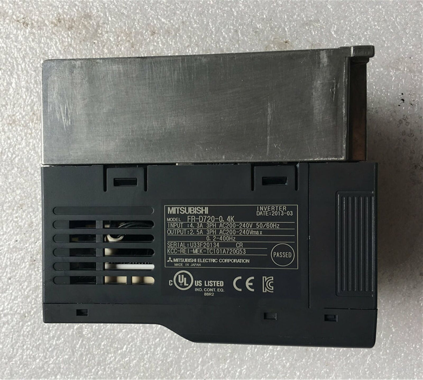 used ONE Mitsubishi Frequency converter FR-D720-0.4K FRD7200.4K Fully tested - MITSUBISHI