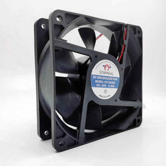 SOMREAL XY12038B 12038 24V 0.55A 12CM 2-Wire Inverter Cooling Fan