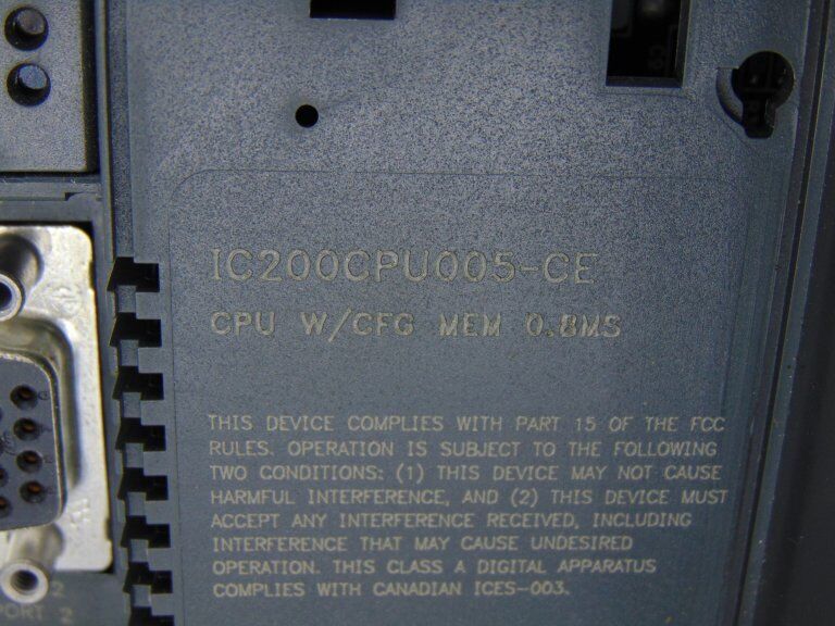 GE IC200CPU005-CE Professional PLC Module - GENERAL ELECTRIC