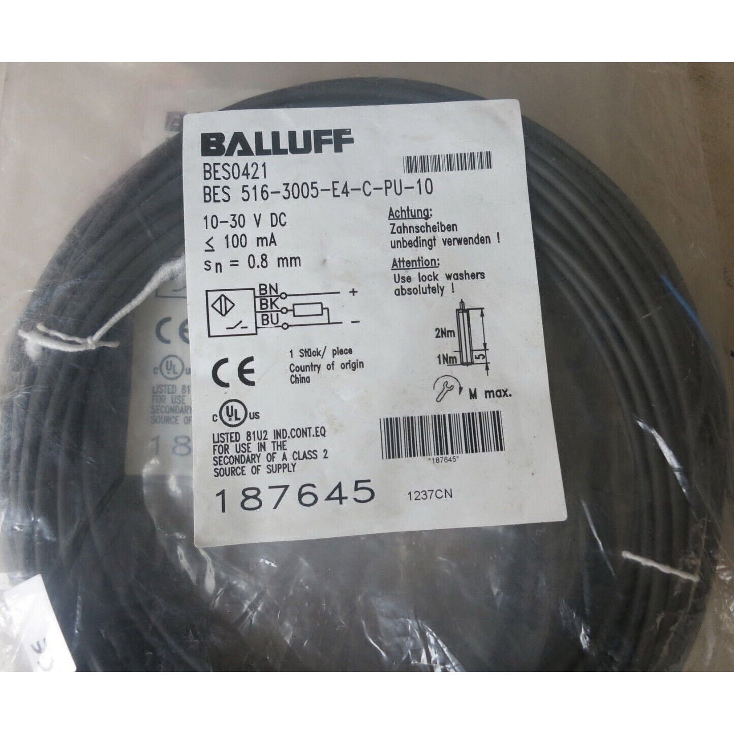 1PCS BALLUFF BES 516-3005-E4-C-PU-10 - BALLUFF