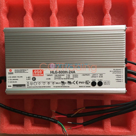 1PCS MeanWell HLG-600H-24A Switching Power Supply 24V 25A 600W