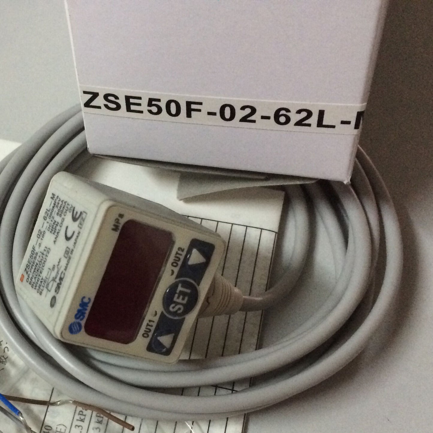SMC Pressure Switch ZSE50F-02-62L-M - SMC