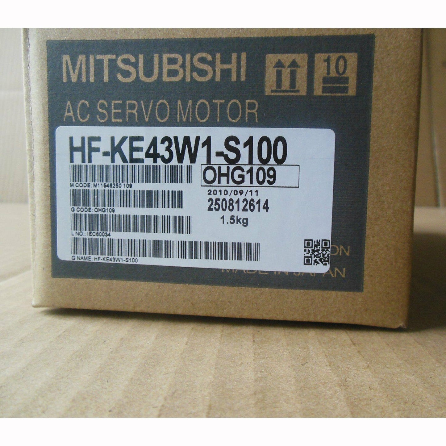 Mitsubishi AC SERVO MOTOR HF-KE43W1-S100 - MITSUBISHI