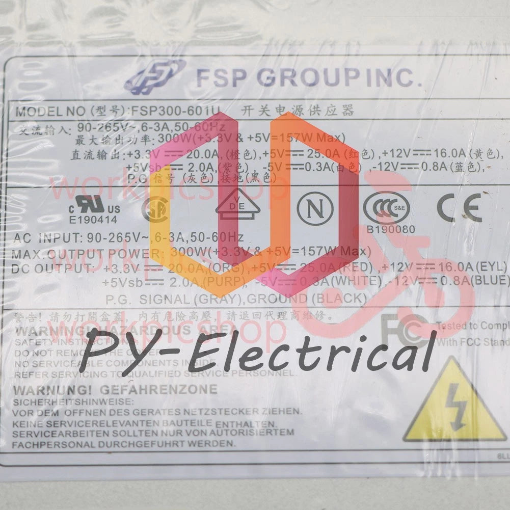 Full Han FSP300-601U rated 300W with -5V output 1U computer power supply