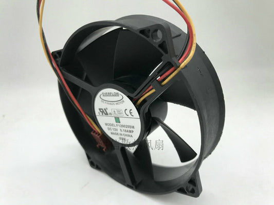 EVERFLOW F129025SM 12V 0.18A 9cm 3-wire 9025 CPU round chassis cooling fan