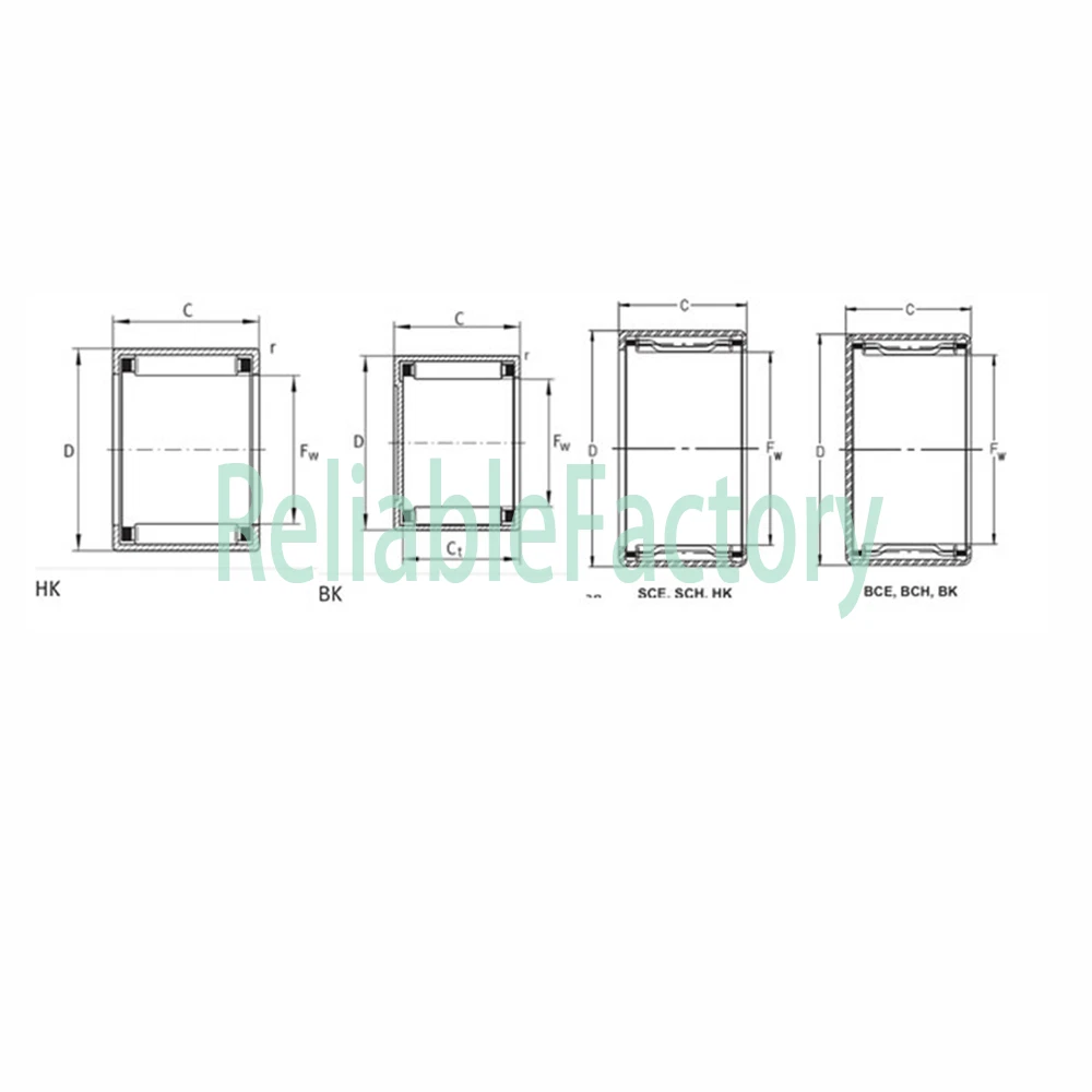 1PC INA HK2820 Needle Roller Bearings 28x35x20mm
