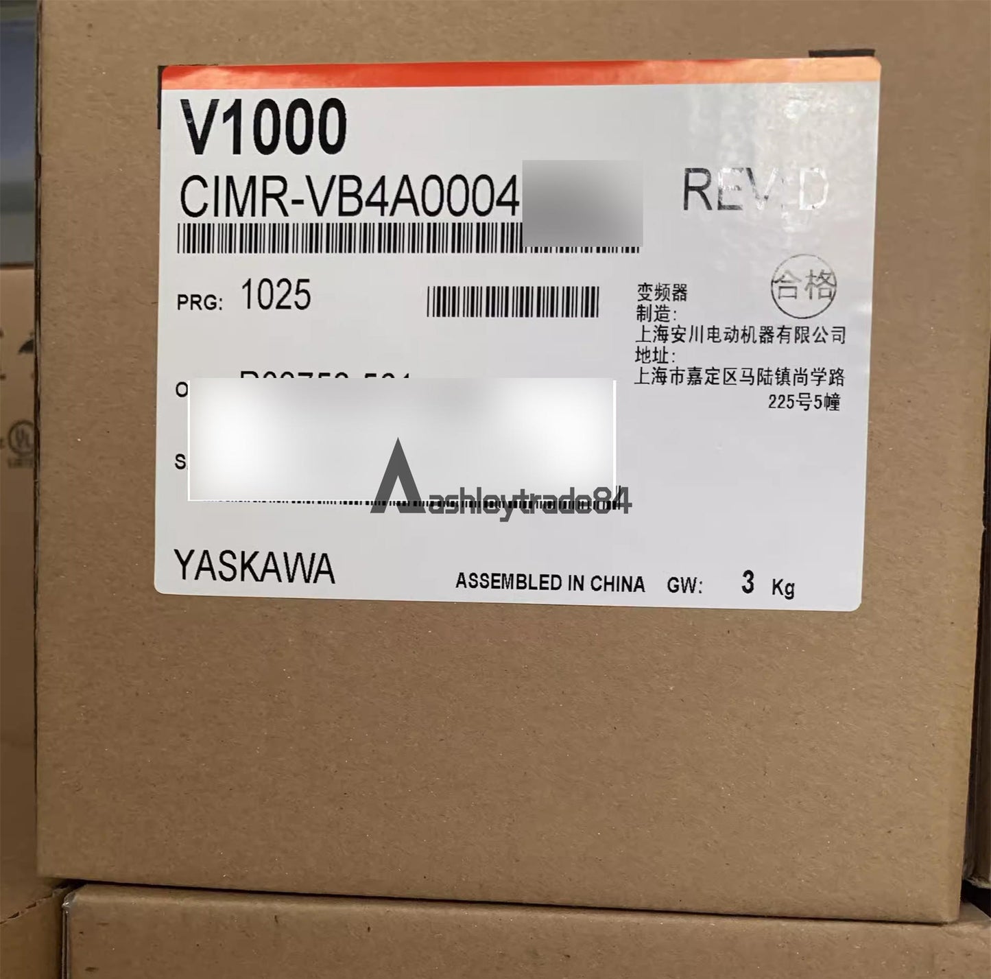 new Yaskawa frequency converter V1000 series CIMR-VB4A0004BAA