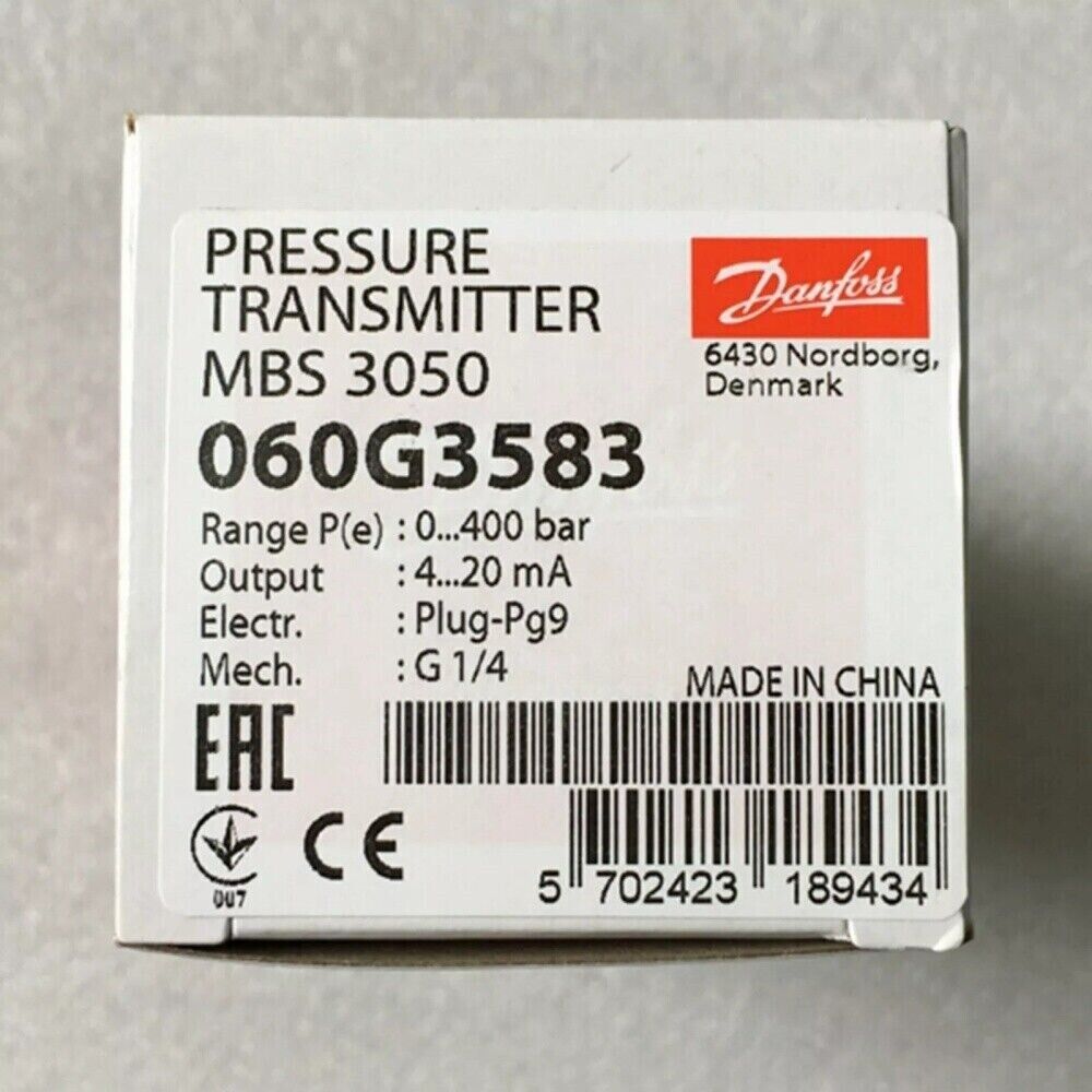 DANFOSS MBS3050 Pressure Transmitter - DANFOSS