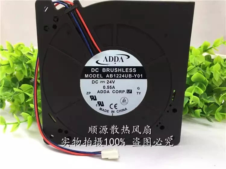 ADDA AB1224UB-Y01 12032 DC24V 0.55A 12CM 3-Pin Centrifugal Turbo Cooling Fan