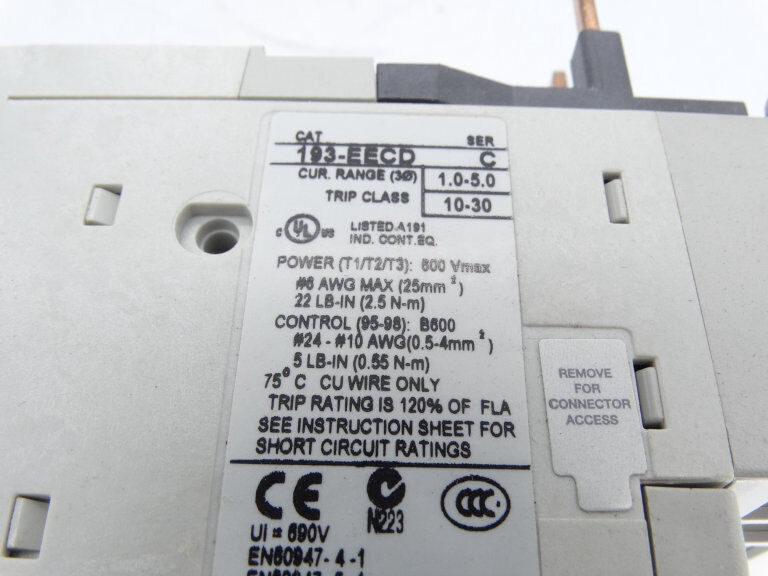 Allen Bradley 193-EECD Relay Series C - ALLEN BRADLEY