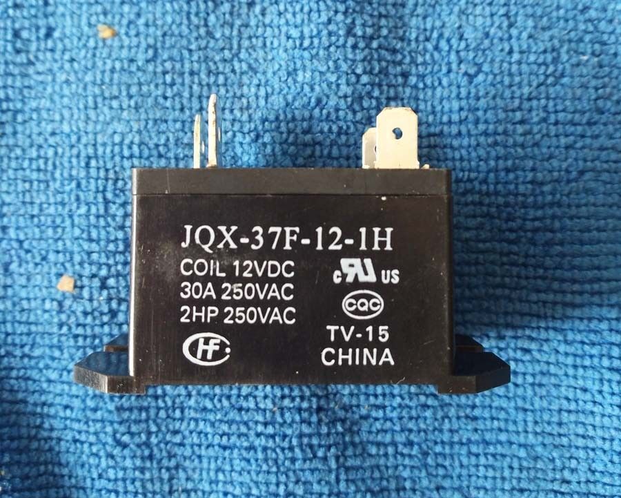 10pcs 12VDC JQX-37F-12-1H HF37F-37F-12-1H 30A 250VAC Relay 4PINS