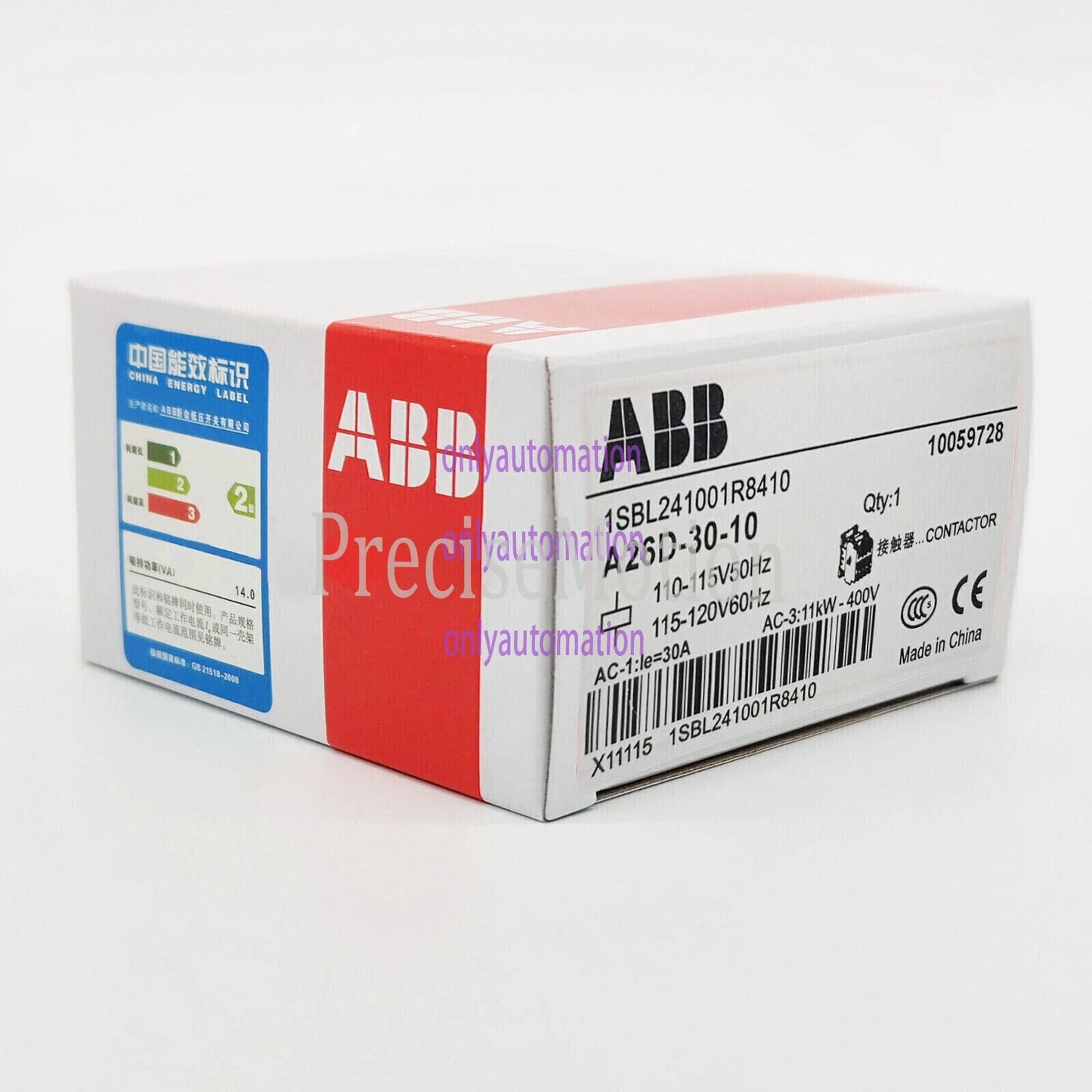 ABB AC contactor A26D-30-10 110V Fast delivery 1PCS