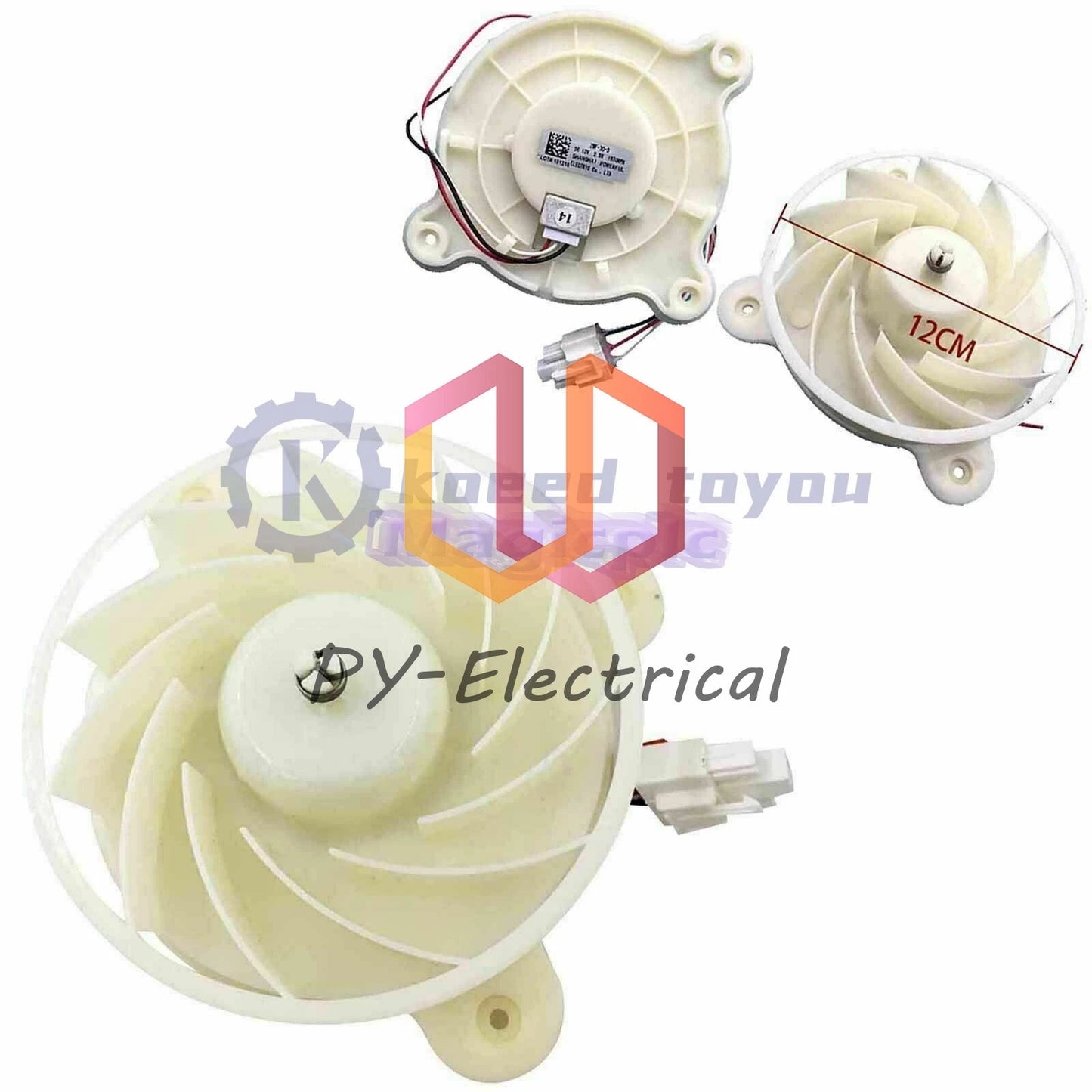 1x Refrigerator FAN ZWF-30-3 DC12V 3W 1870RPM 12CM~