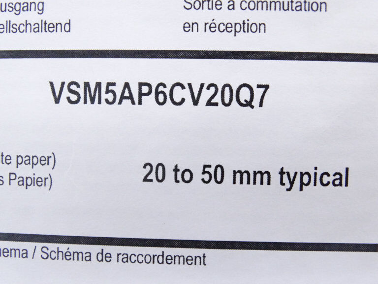 VSM5AP6CV20Q7 Sensor - BANNER ENGINEERING