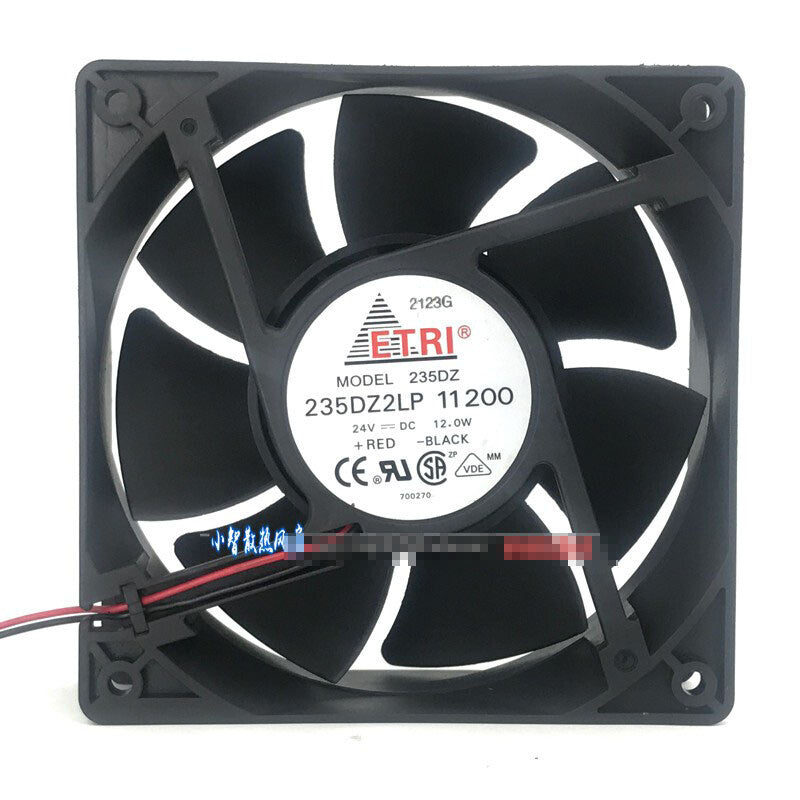 1pcs ETRI 235DZ2LP 11200 12038 12CM 24V 12.0W 2-wire inverter fan