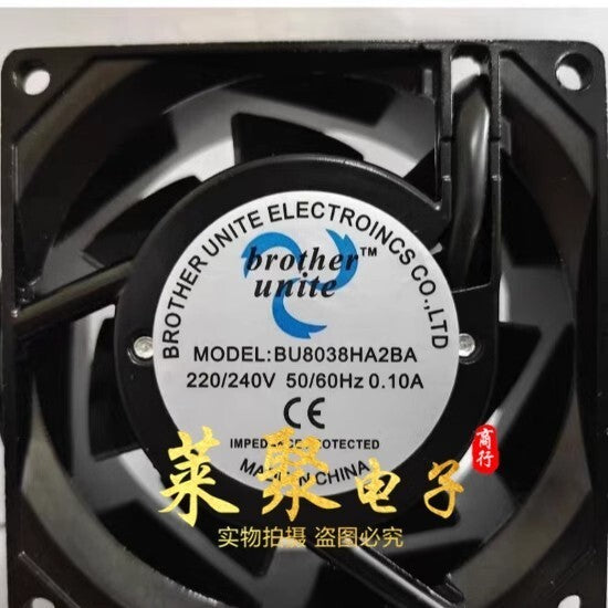 1PCS BU8038HA2BA 220/240V 0.10A 80*80*38MM Ball Axial Cooling Fan