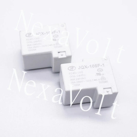 JQX-105F-1-024D-1HS HF105F-1-024D-1HS 24VDC 30A Relay 4PINS (Pack of 5)