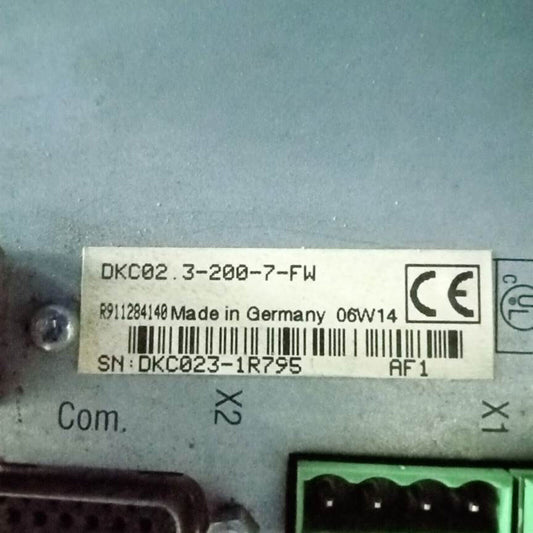 used one Rexroth Drive DKC02.3-200-7-FW Servo Drives fast Ship - REXROTH