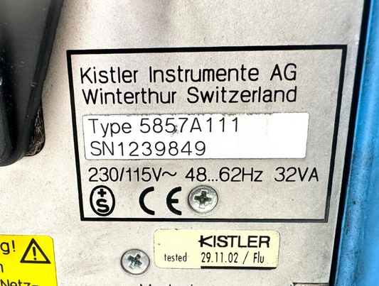 used Kistler 5857A111 Control Monitor *Cracked Housing* - KISTLER