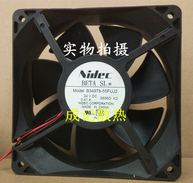 1pcs NIDEC B34978-55FUJ2 12CM 12038 24V 0.41A Inverter Fan