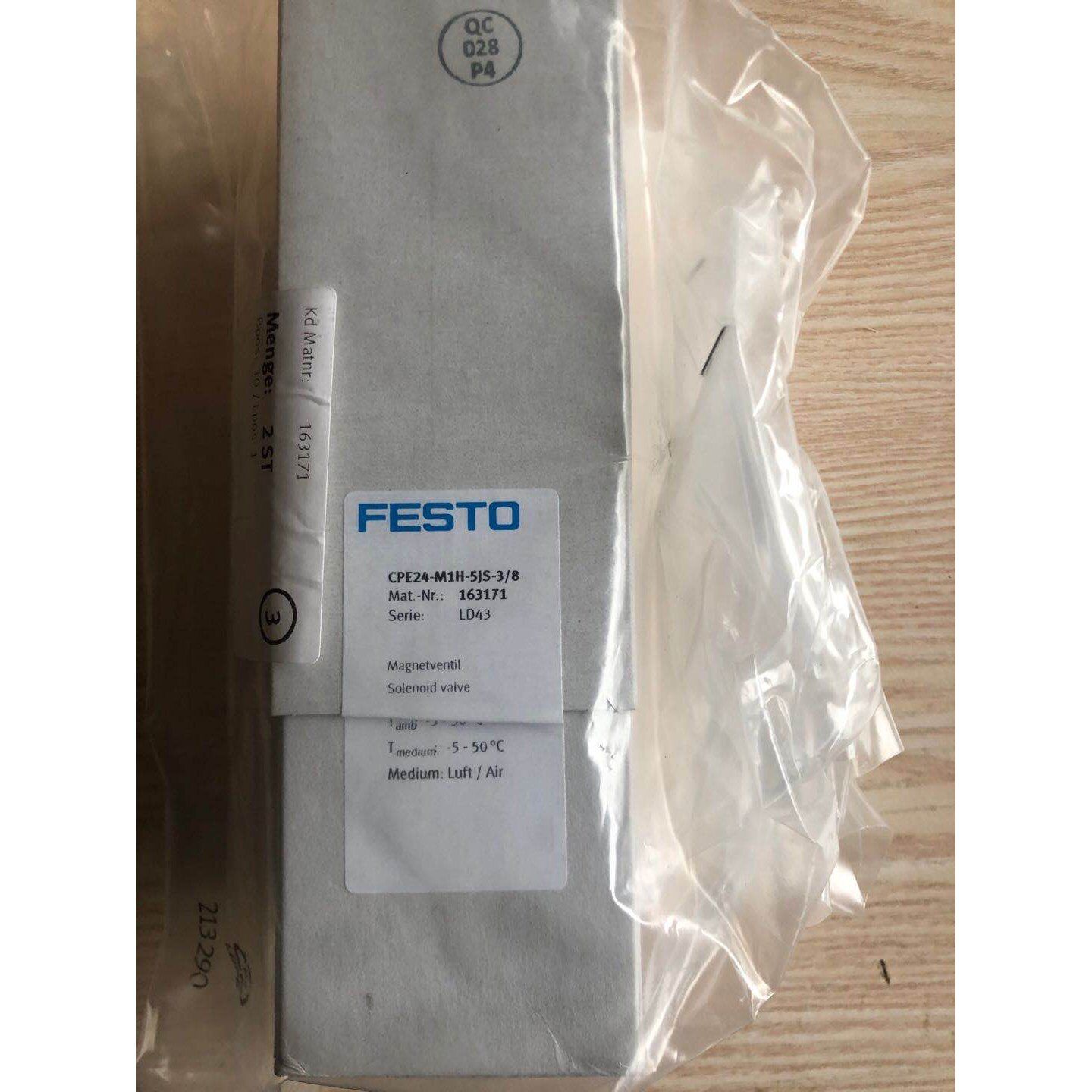 FESTO CPE24-M1H-5JS-3/8 Solenoid Valve - FESTO