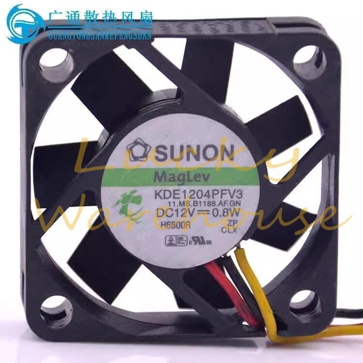 SUNON KDE1204PFV3 4010 DC12V 0.8W 4CM 3-Wire Cooling Fan