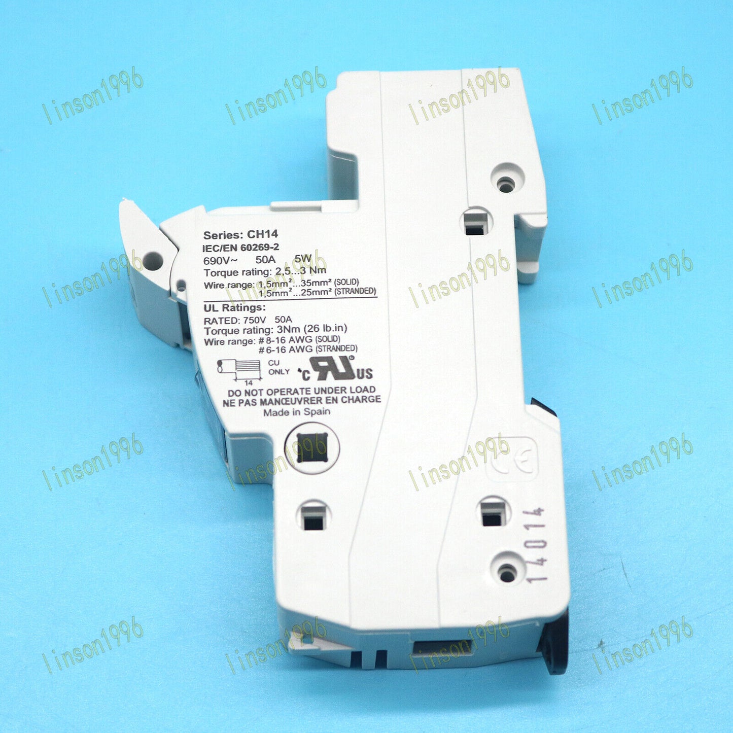 new Eaton Bussmann fuse holder CH141B 50A 690V spot stock - EATON BUSSMANN