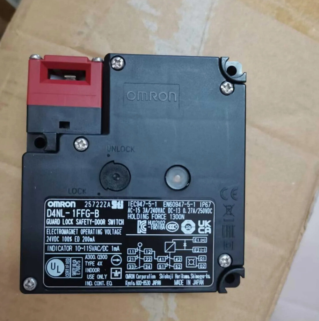 1PCS Omron D4NL-1FFG-B D4NL1FFGB Safety Door Switch In Box